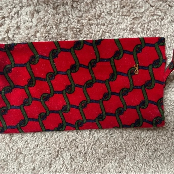 Vintage Roberta Di Camerino velvet pouch travel vacation makeup pouch wallet bag - Picture 3 of 7